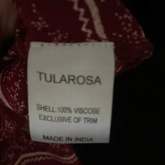 TulaRosa dress sz sm- maroon/burgandy w/flowers purchased at Revolve Clothing - Picture 3 of 6